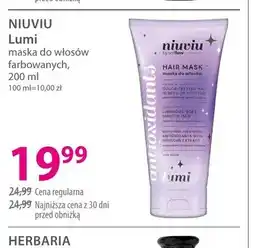 Hebe Maska do włosów farbowanych NIUVIU Lumi oferta