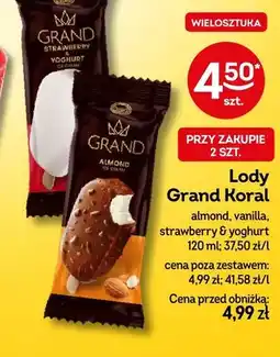 Żabka Lody Grand Koral almond oferta