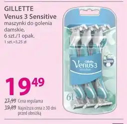 Hebe Maszynki do golenia damskie GILLETTE Venus 3 Sensitive 6-pak oferta