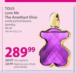 Hebe Woda perfumowana damska TOUS Love Me The Amethyst Elixir oferta