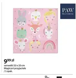 Empik Serwetki PAW Decor Collection 33x33 cm Magiczni przyjaciele oferta