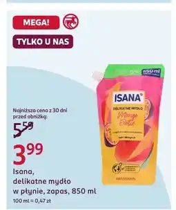 Rossmann Delikatne mydło w płynie zapas Isana oferta