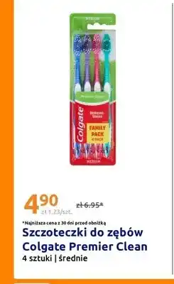 Action Szczoteczki do zębów Colgate Premier Clean 4-pak średnie oferta