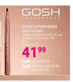 Hebe Długotrwała konturówka do ust w pisaku mocha stain 004 GOSH COPENHAGEN Here To Stain oferta