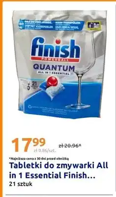 Action Tabletki do zmywarki Finish Quantum All in 1 Essential oferta