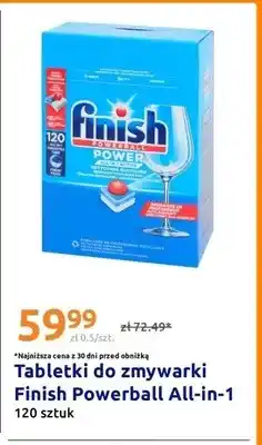 Action Tabletki do zmywarki Finish Powerball Power All-in-1 oferta