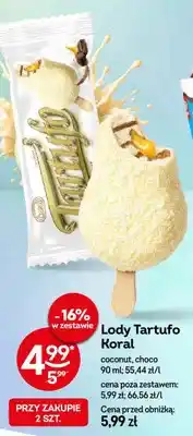 Żabka Lody Koral Tartufo coconut oferta