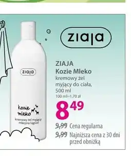 Hebe Kremowy żel myjący do ciała ZIAJA Kozie Mleko oferta