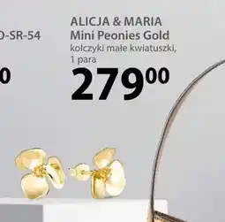 Hebe Kolczyki małe kwiatuszki ALICJA & MARIA Mini Peonies Gold oferta