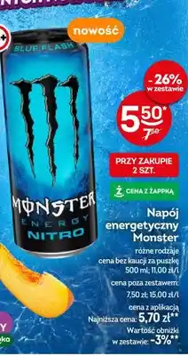 Żabka Napój energetyczny Monster Energy Nitro Blue Flash oferta