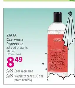 Hebe Żel pod prysznic ZIAJA Czerwona Porzeczka oferta