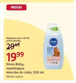 Rossmann Nawilżające mleczko do ciała Nivea Baby oferta