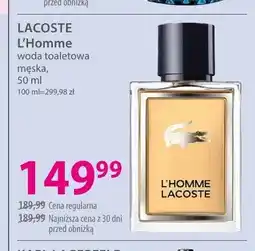 Hebe Woda toaletowa męska LACOSTE L'Homme oferta