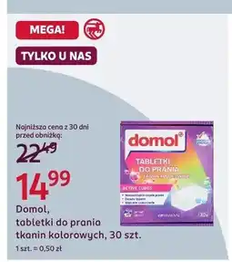Rossmann Tabletki do prania tkanin kolorowych Domol oferta