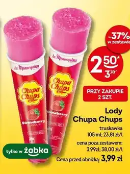 Żabka Lody Chupa Chups truskawka oferta