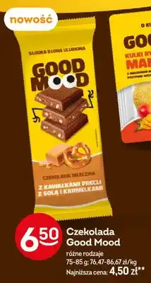 Żabka Czekolada mleczna z kawałkami precli z solą i karmelkami Good Mood oferta