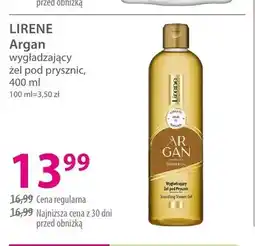 Hebe Wygładzający żel pod prysznic LIRENE Argan oferta