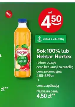 Żabka Sok 100% Hortex oferta