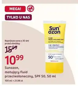 Rossmann Matujący fluid przeciwsłoneczny Sunozon SPF 50 oferta