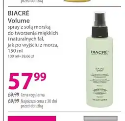 Hebe Spray z solą morską do tworzenia miękkich i naturalnych fal BIACRÉ Volume oferta