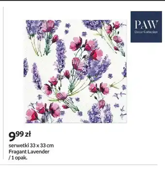 Serwetki PAW Decor Collection 33x33 cm Fragant Lavender