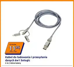 Action Kabel do ładowania i przesyłania danych 6w1 Sologic 2 m oferta