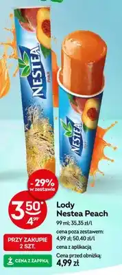 Żabka Lody Nestea Peach oferta