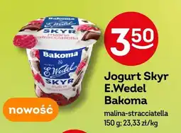 Żabka Jogurt Skyr Bakoma E.Wedel malina-stracciatella oferta