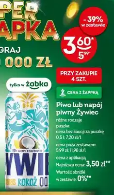 Żabka Piwo bezalkoholowe Żywiec Ananas Kokoż 0.0 oferta