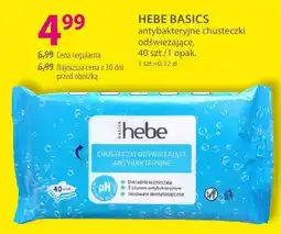 Hebe Antybakteryjne chusteczki odświeżające HEBE BASICS oferta