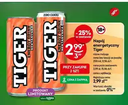 Żabka Napój energetyczny Tiger Nektarynka oferta