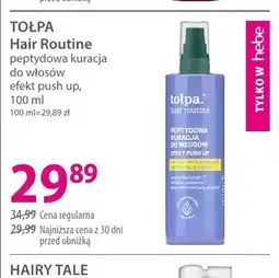Hebe Kuracja do włosów TOŁPA Hair Routine peptydowa efekt push up oferta