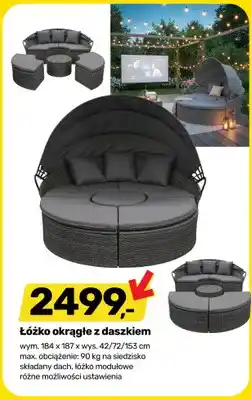Bricomarche Łóżko okrągłe z daszkiem oferta