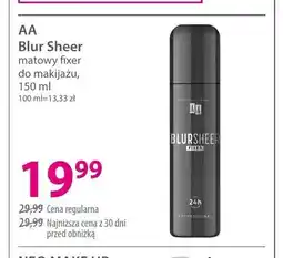 Hebe Matowy fixer do makijażu AA Blur Sheer oferta