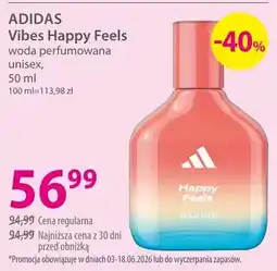 Hebe Woda perfumowana unisex ADIDAS Vibes Happy Feels oferta
