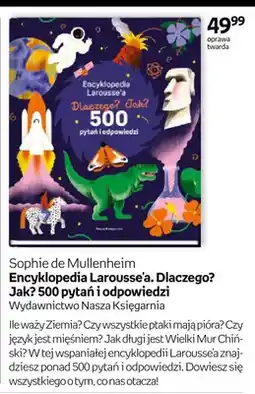 Empik Książka Encyklopedia Larousse'a. Dlaczego? Jak? 500 pytań i odpowiedzi Sophie de Mullenheim oferta