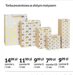 Empik Torba prezentowa ze złotym motywem L oferta