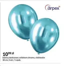 Empik Balony lateksowe z efektem chromu niebieskie 30 cm 5-pak oferta