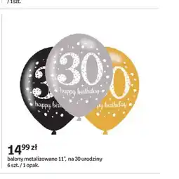 Empik Balony metalizowane 11 na 30 urodziny oferta