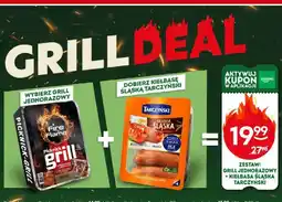 Żabka Zestaw: Grill jednorazowy Fire & Flame + Kiełbasa śląska extra Tarczyński 310 g oferta