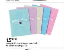 Empik Zeszyt A5 Oxford Campus Notebook 60 kartek w kratkę oferta