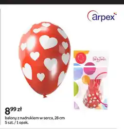 Empik Balony z nadrukiem w serca 28 cm 5-pak oferta