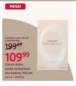 Rossmann Woda toaletowa dla kobiet Calvin Klein Sheer Beauty oferta