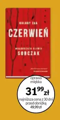 Empik Książka Czerwień. Kolory zła Małgorzata Oliwia Sobczak oprawa miękka oferta