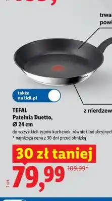 Lidl Patelnia TEFAL Duetto 24 cm oferta