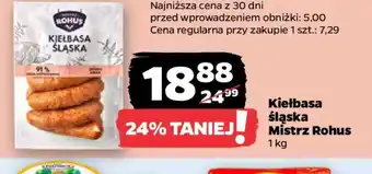 Netto Kiełbasa śląska Mistrz Rohus oferta