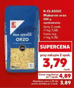 Kaufland K-CLASSIC Makaron orzo 500 g oferta