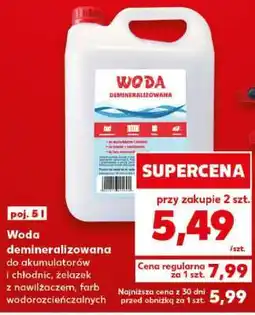 Kaufland Woda demineralizowana oferta