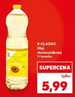 Kaufland K-CLASSIC Olej słonecznikowy 1 l butelka oferta