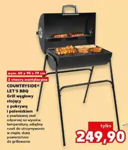 Kaufland COUNTRYSIDE LET'S BBQ Grill węglowy stojący z pokrywą i paleniskiem oferta